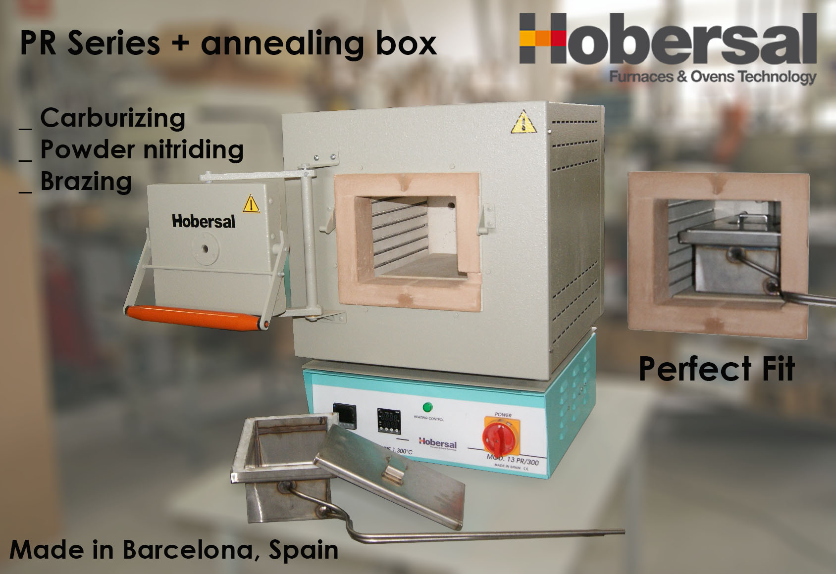 Chamber furnace + annealing box Hobersal PR series