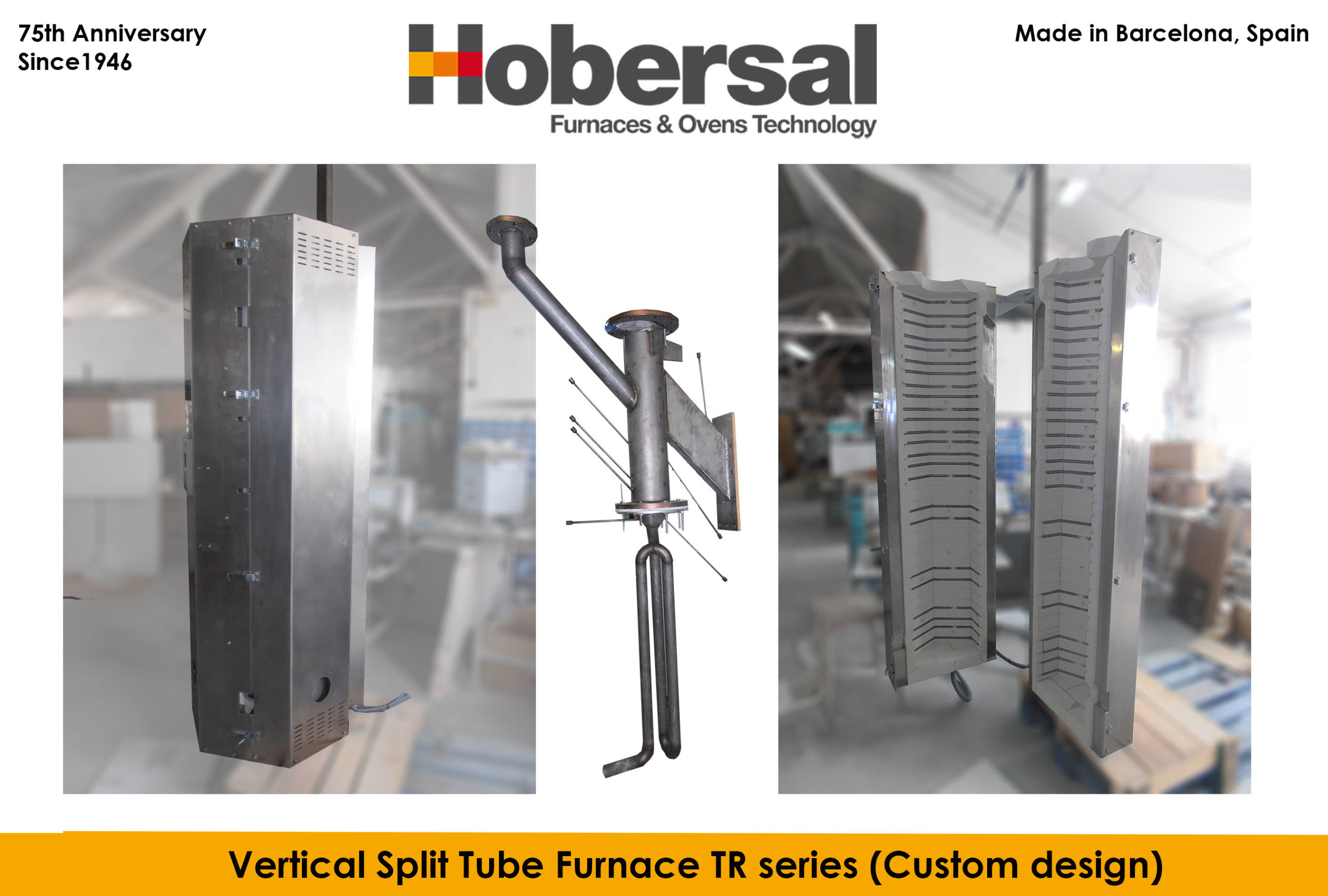 TR Customized (Vertical split tube furnace) Hobersal